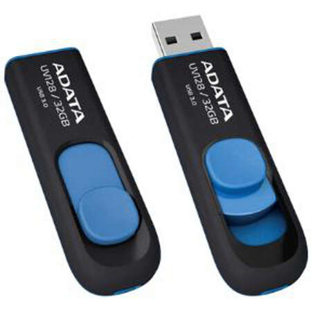 USB Flash накопитель 16GB A-Data UV128 Black/Blue (AUV128-16G-RBE) USB 3.0