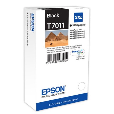 Картридж EPSON T7011 XXL Black для WorkForce Pro 4000/4500 C13T70114010