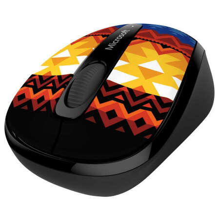 Мышь Microsoft Wireless Mobile Mouse 3500 Artist Edition Koivo Black-Orange GMF-00363
