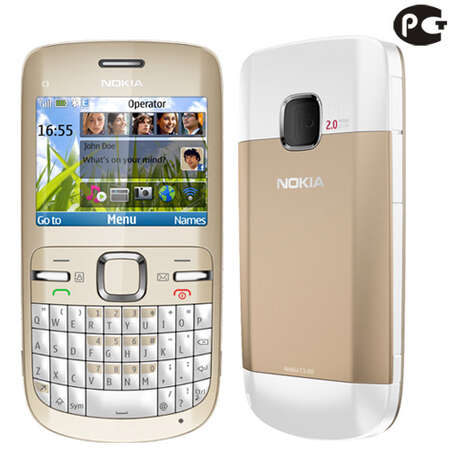 Смартфон Nokia C3-00 golden white