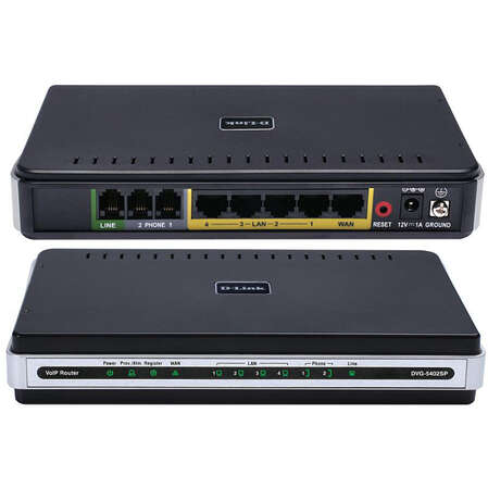 Маршрутизатор VoIP D-Link DVG-5402SP 2xFXS порт и 1xFXO (LifeLine) порт 