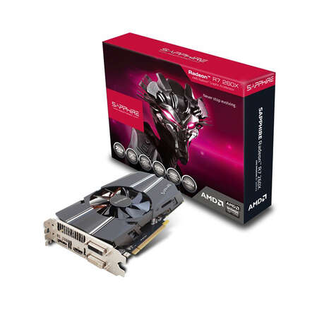 Видеокарта Sapphire 2048Mb R7 260X OC Version 11222-06-20G DDR5 2xDVI, HDMI, DP PCIE Ret