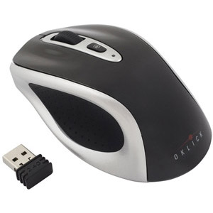 Мышь Oklick 404MW Lite Nano Receiver Black/Silver USB