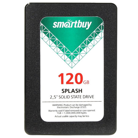Внутренний SSD-накопитель 120Gb Smartbuy Splash 2 SB120GB-SPLH2-25SAT3 SATA3 2.5"