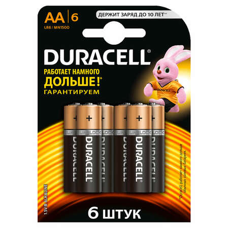 Батарейки Duracell LR6-6BL Basic AA 6шт
