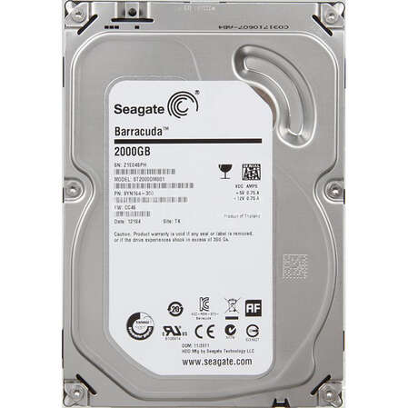 2000Gb Seagate (ST2000DM001) 64Mb 7200rpm SATA3 Desktop HDD 7200.14