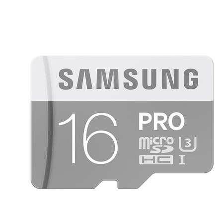 Micro SecureDigital 16Gb SDHC Samsung Pro class10 UHS-I U3 (MB-MG16EARU) + адаптер SD