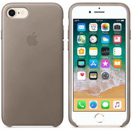 Чехол для Apple iPhone 8/7 Leather Case Taupe  