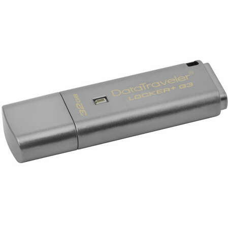 USB Flash накопитель 32GB Kingston Data Traveler Locker Plus Gen.3 (DTLPG3/32GB) Grey USB3.0