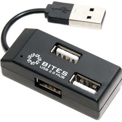 4-port USB2.0 Hub 5bites HB24-201BK Черный