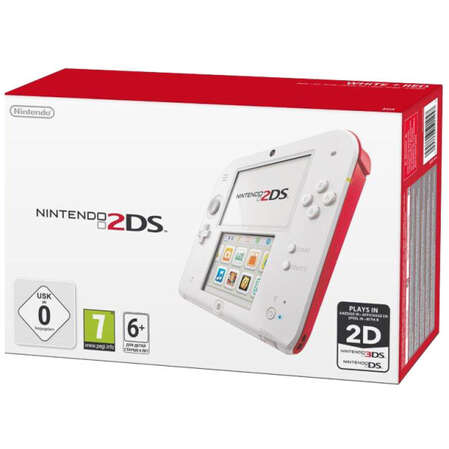 Игровая приставка Nintendo 2DS White/Red