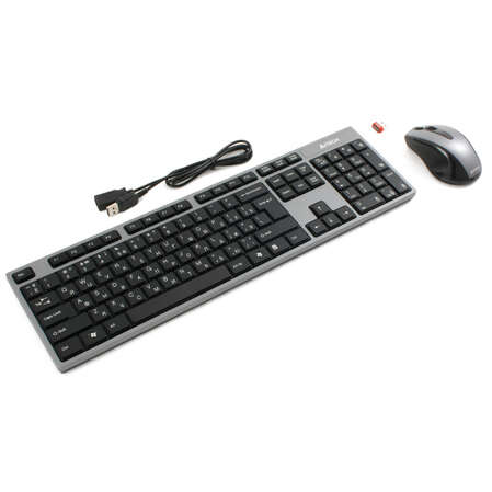 Клавиатура+мышь A4Tech 8100F Silver-Grey USB