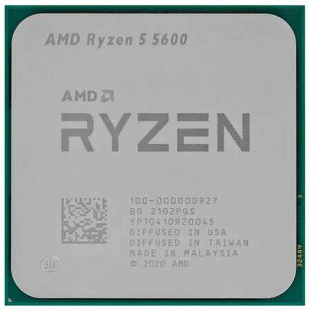 Процессор AMD Ryzen 5 5600, 3.5ГГц, (Turbo 4.4ГГц), 6-ядерный, L3 32МБ, Сокет AM4, OEM