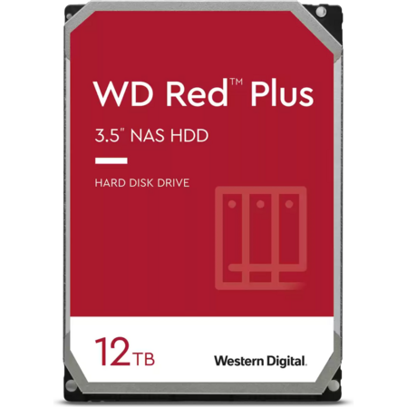 Внутренний жесткий диск 3,5" 12Tb Western Digital (WD120EFBX) 256Mb 7200rpm SATA3 Red Plus NAS