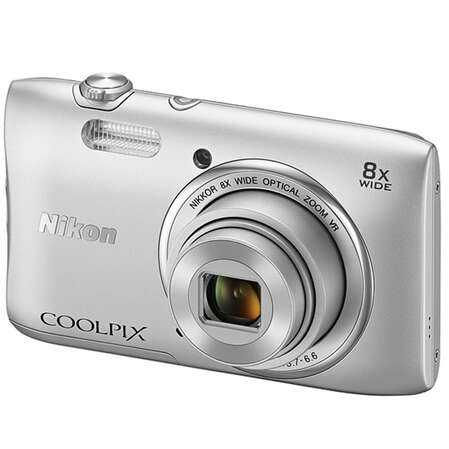 Компактная фотокамера Nikon Coolpix S3600 Silver