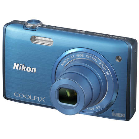 Компактная фотокамера Nikon Coolpix S5200 Blue