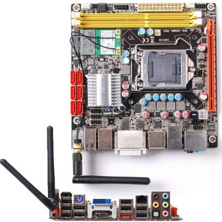 Материнская плата Zotac H55ITX-A-E WiFi s1156, 2xDDR3, 6xSATA, PCI-E 16x, Wi-Fi, GLan Mini-ITX