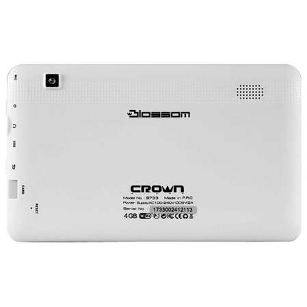 Планшет Crown B733 RockChip RK3168 1,0Ггц/512Мб/4Гб/7" 800*480/WiFi/Android 4.2/white