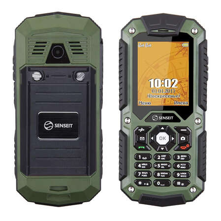 Защищенный телефон Senseit P10 Green