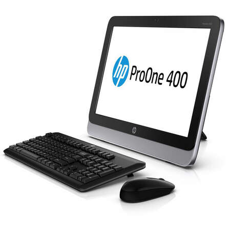 Моноблок HP ProOne 400 AIO 21.5" HD P G3220T/4Gb/500Gb/DVD-RW/WiFi/BT/Kb+m/touch/DOS
