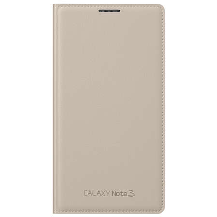Чехол для Samsung Galaxy Note 3 N9000\N9005 Samsung Flip Wallet бежевый