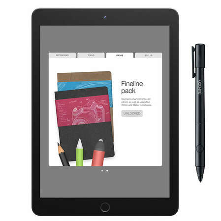 Стилус для планшета Wacom Bamboo Fineline 2 for iPad черный