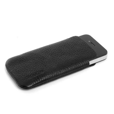 Чехол для iPhone 4 Knomo кожаный Slim Black KN-POD120