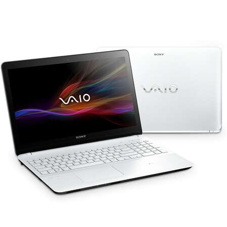 Ноутбук Sony Vaio SVF1521N1RW i3-3217U/4Gb/750Gb/DVD/GT740 1Gb/BT/cam/15.5"/Win8 white SV-F1521N1R/W