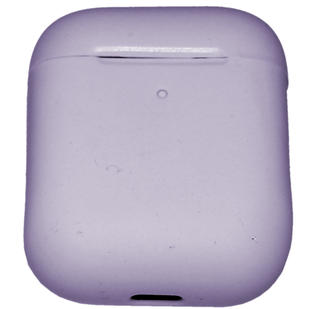 Чехол силиконовый Brosco для Apple AirPods 2 лиловый