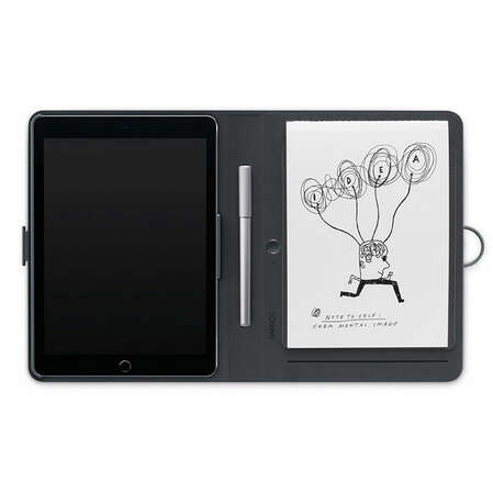 Цифровая ручка Wacom Bamboo Spark Автономное электронное перо + блокнот snap-fit iPad Air (CDS-600C)