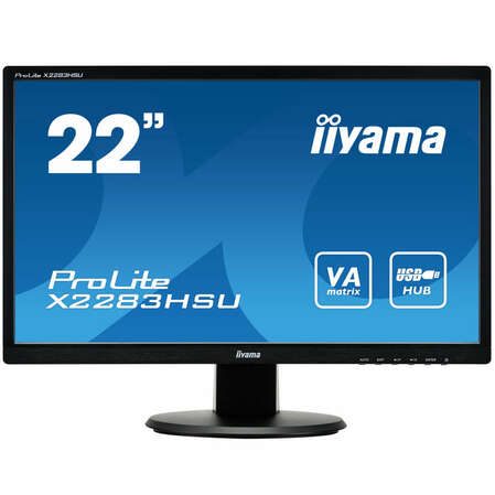 Монитор 22" Iiyama ProLite X2283HSU-B1DP VA LED 1920x1080 5ms VGA DVI DisplayPort