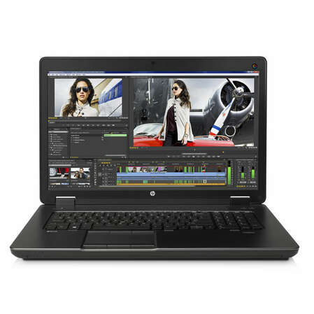 Ноутбук HP Zbook 17 Core i7 4710MQ/8Gb/256Gb SSD/NV K3100M 4Gb/17.3"/Cam/DVD/Win7Pro+Win8Pro