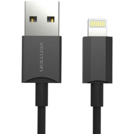 Кабель USB-A - Lightning 1m Vention черный (VAI-C02-B100)