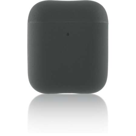 Чехол силиконовый Brosco для Apple AirPods темно-серый