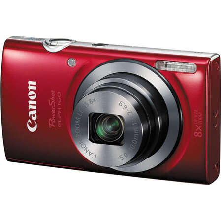 Компактная фотокамера Canon Digital Ixus 160 Red