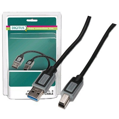 Кабель USB3.0 тип А(m)-B(m) 3.0м Digitus (DB-272403) Блистер