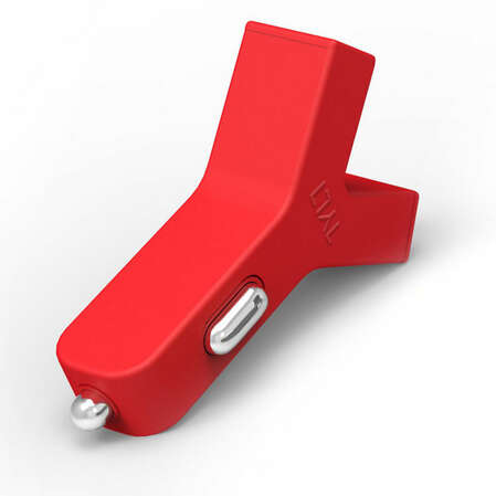 Автомобильное зарядное устройство TYLT YCHG42RD-T Y-адаптер на два USB 2.1A+2.1A красный