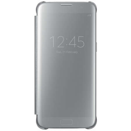 Чехол для Samsung G935F Galaxy S7 edge Clear View Cover, серебристый