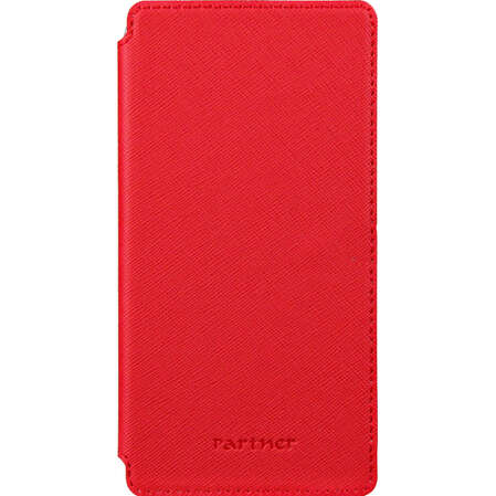 Чехол для мобильного телефона Partner Book-case размер 5.2", красный