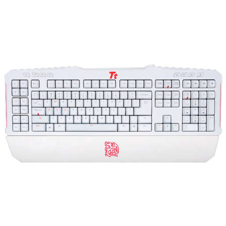 Клавиатура Thermaltake eSports Gaming keyboard MGU-MEKA G-unit USB White KB-MGU006RUE
