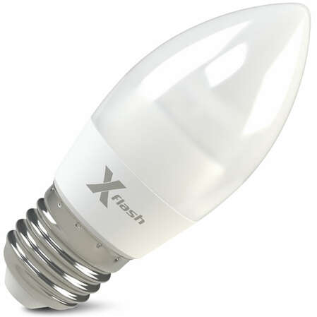 Светодиодная лампа LED лампа X-flash Candle E27 6.5W 220V белый свет, матовая колба