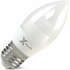 Светодиодная лампа LED лампа X-flash Candle E27 6.5W 220V белый свет, матовая колба