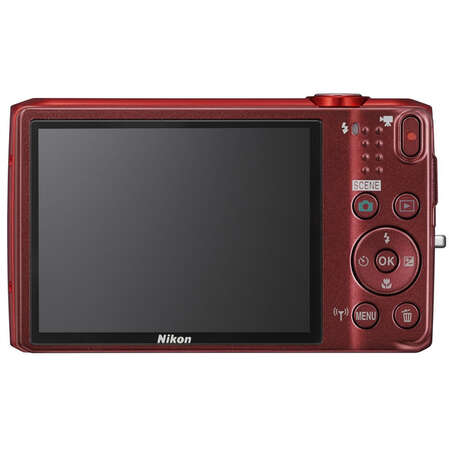 Компактная фотокамера Nikon Coolpix S6800 Red