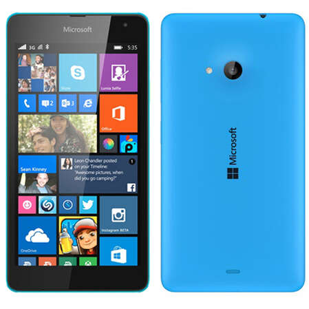 Смартфон Microsoft Lumia 535 Dual Sim Cyan