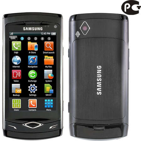 Смартфон Samsung S8500 Wave metallic black