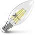 Светодиодная лампа X-flash Filament C35 E14 4W 220V 2700K прозрачная, диммируемая 48694