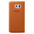Чехол для Samsung G925 Galaxy S6 Edge Flip Wallet Fabric оранжевый
