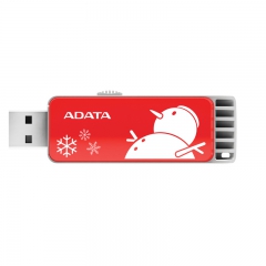 USB Flash накопитель 4GB A-Data C802 Red X'mas снеговик