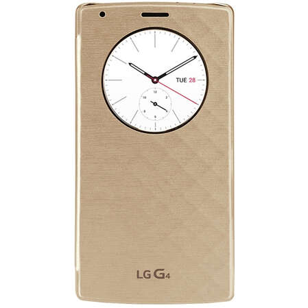 Чехол для LG H818 G4 QuickCircle CFR-100C золотистый