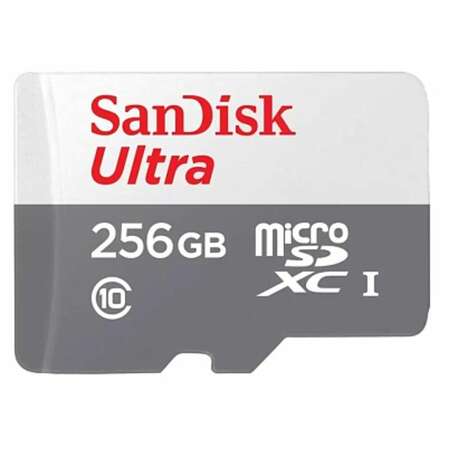 Карта памяти Micro SecureDigital 256Gb SanDisk Ultra microSDXC class 10 UHS-1 (SDSQUNR-256G-GN3MN)